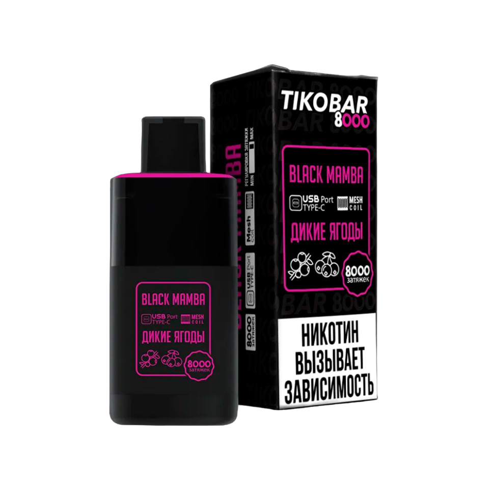 Tikobar 8000 Daiquiri Black Currant (Дайкири Черная Смородина) - Вдох Выдох